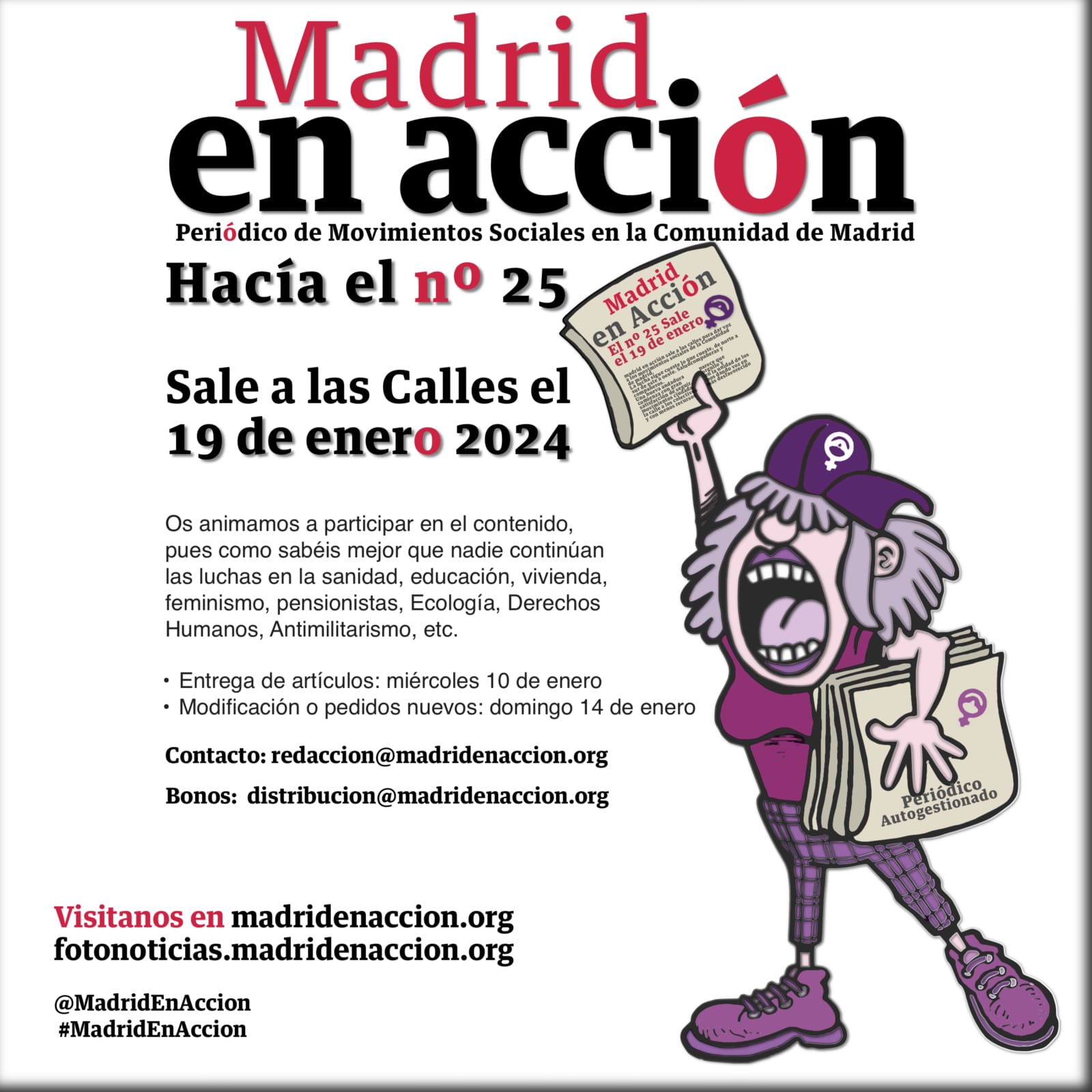 Hacia el Nº 25 de Madrid En Acción