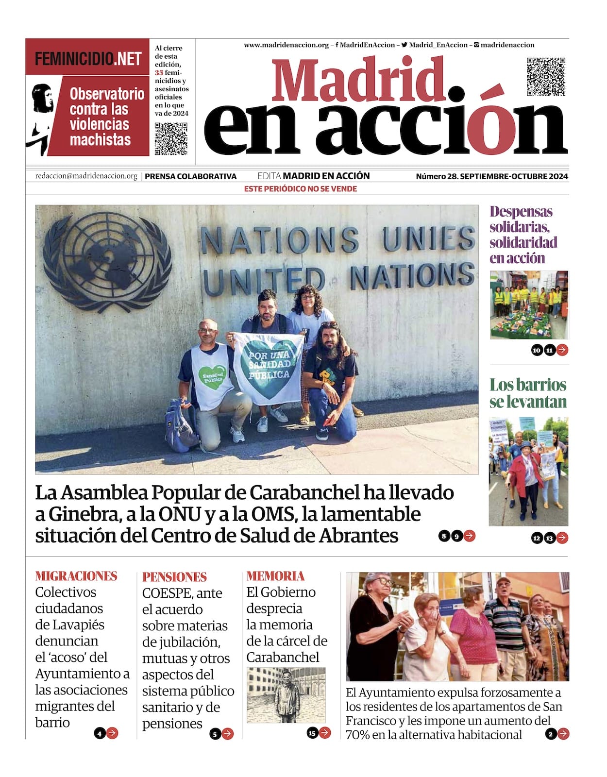 Ya está en las calles el número 28 de Madrid en Acción