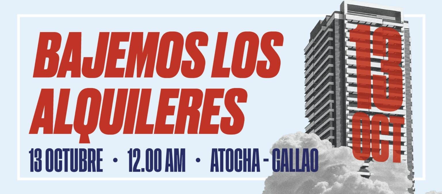 Sindicato de Inquilinas de Madrid: El 13 de octubre Tomamos las Calles