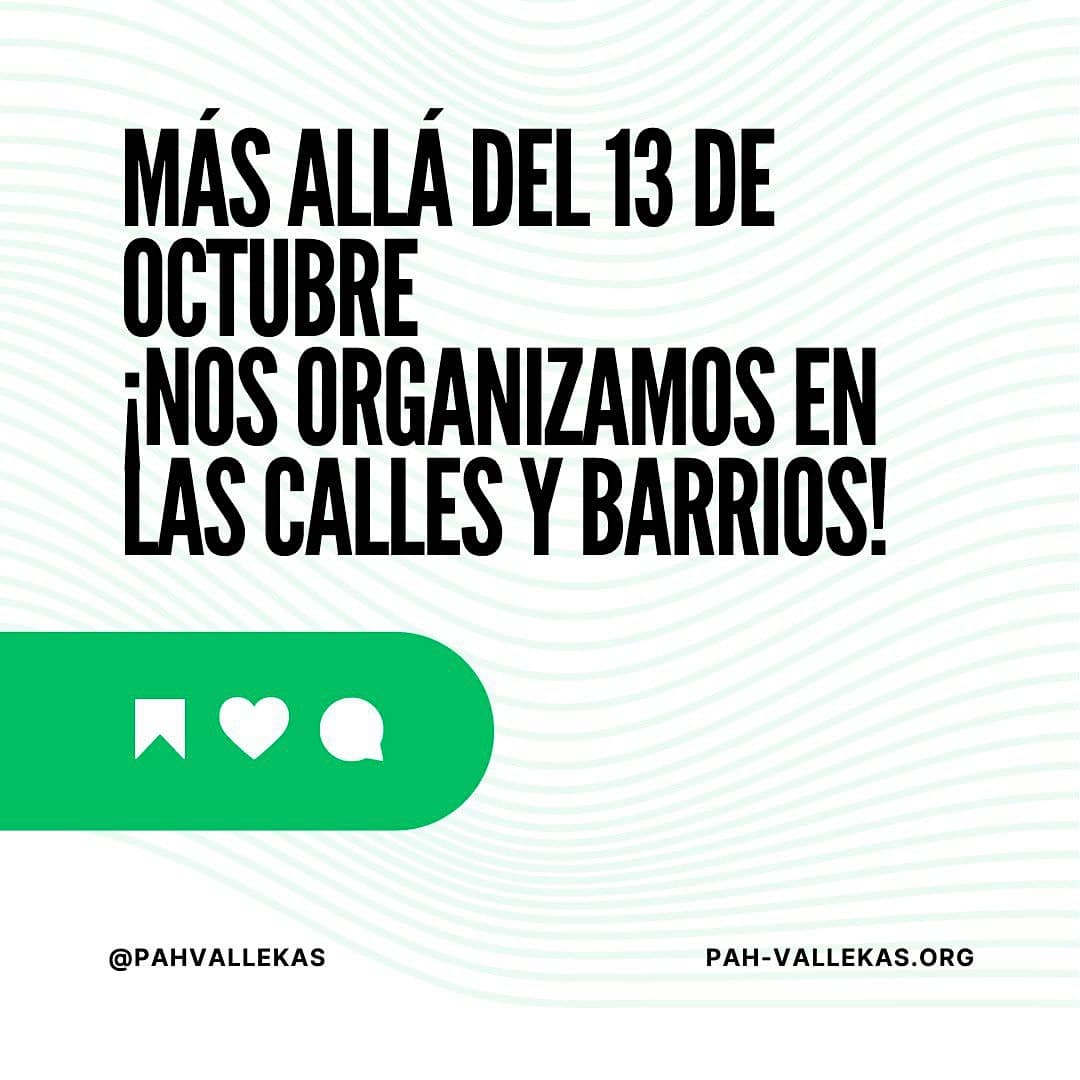 Organizarnos más allá del 13 Octubre. PAH Vallekas