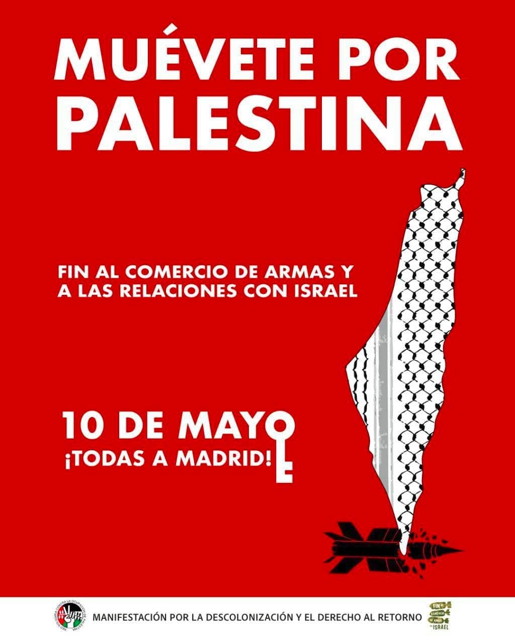 Muévete por Palestina el 10 de mayo en Madrid