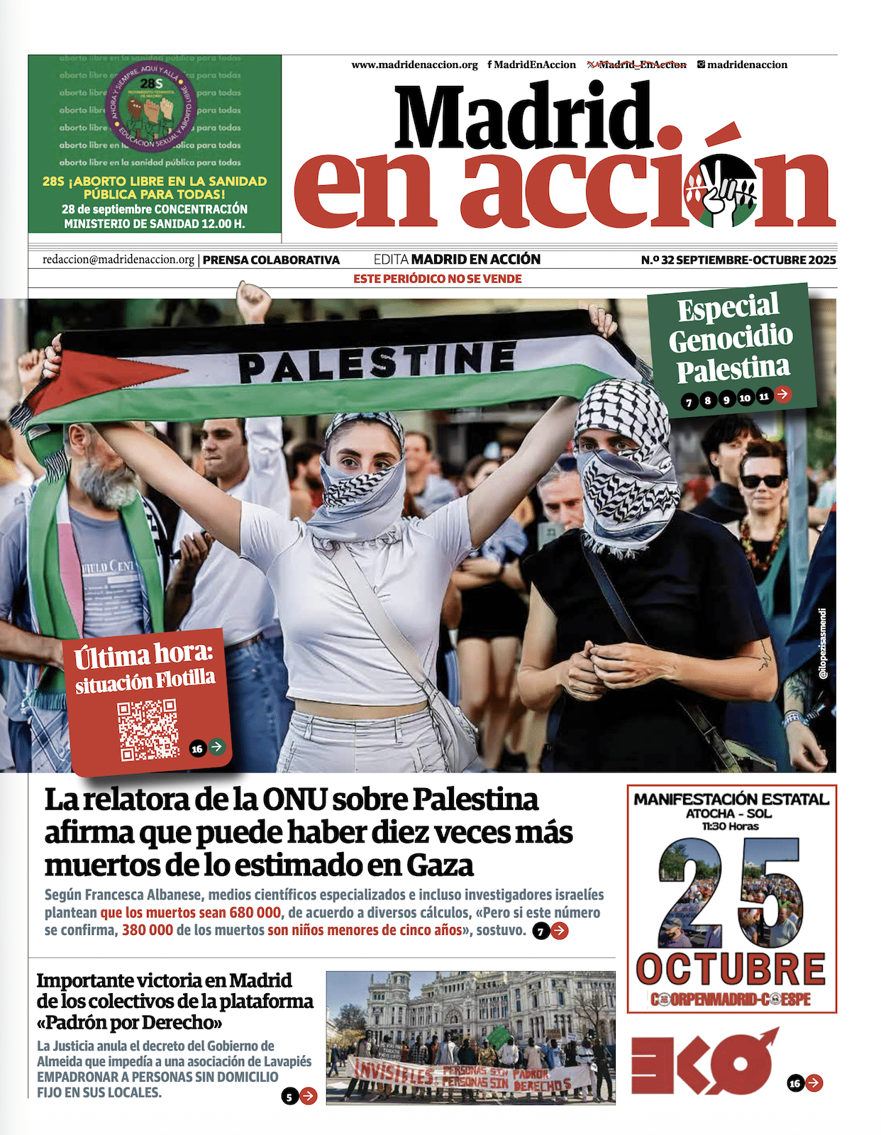 Ya está en las calles el número 32 de Madrid en Acción
